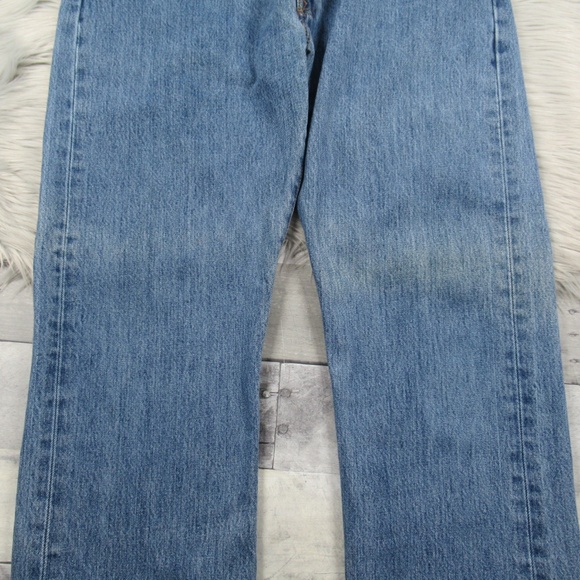 Mens Levi’s 501 Button Fly Size 38X34 Straight Leg Denim Jeans - Picture 5 of 13